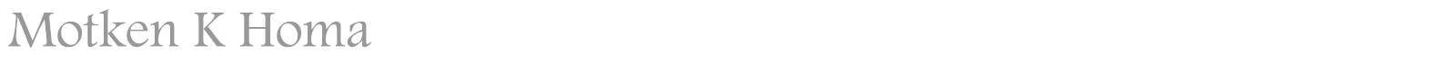 Motken K Homa font preview
